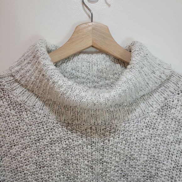 Lush Gray Knit Oversized Cowl Neck Sweater - Picture 5 of 9